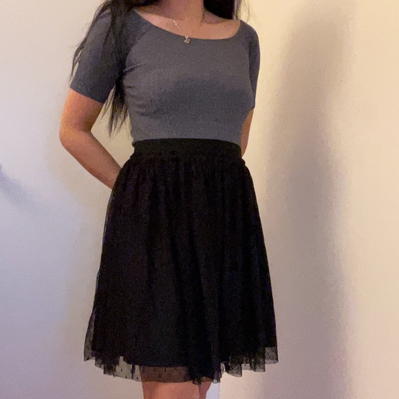 Black Tulle Skirt - Picture 2 of 3